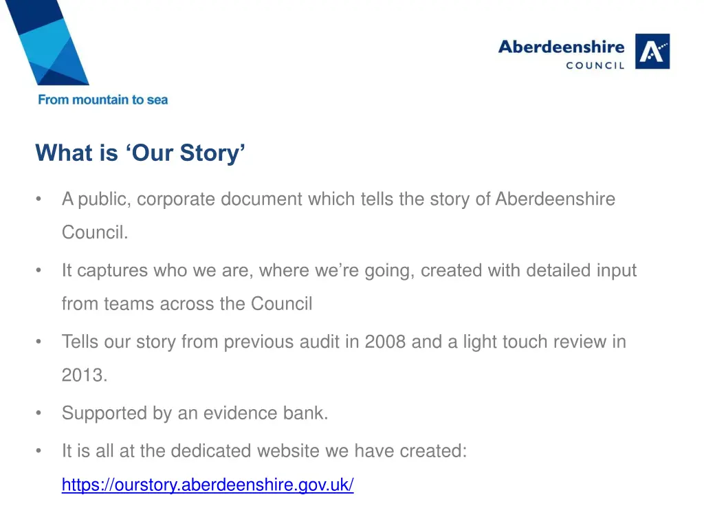 what is our story