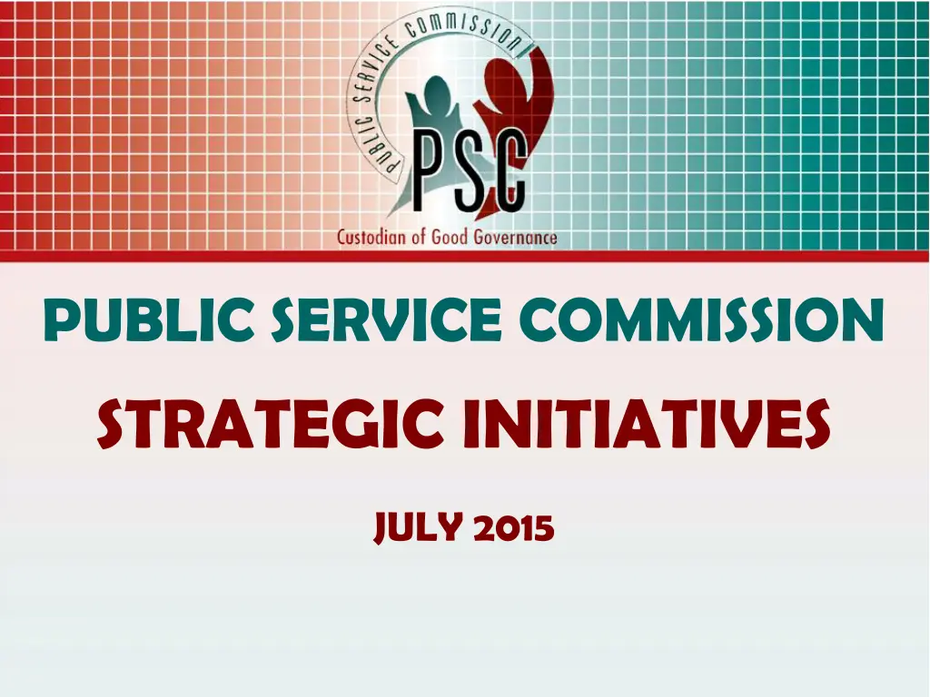 public service commission strategic initiatives