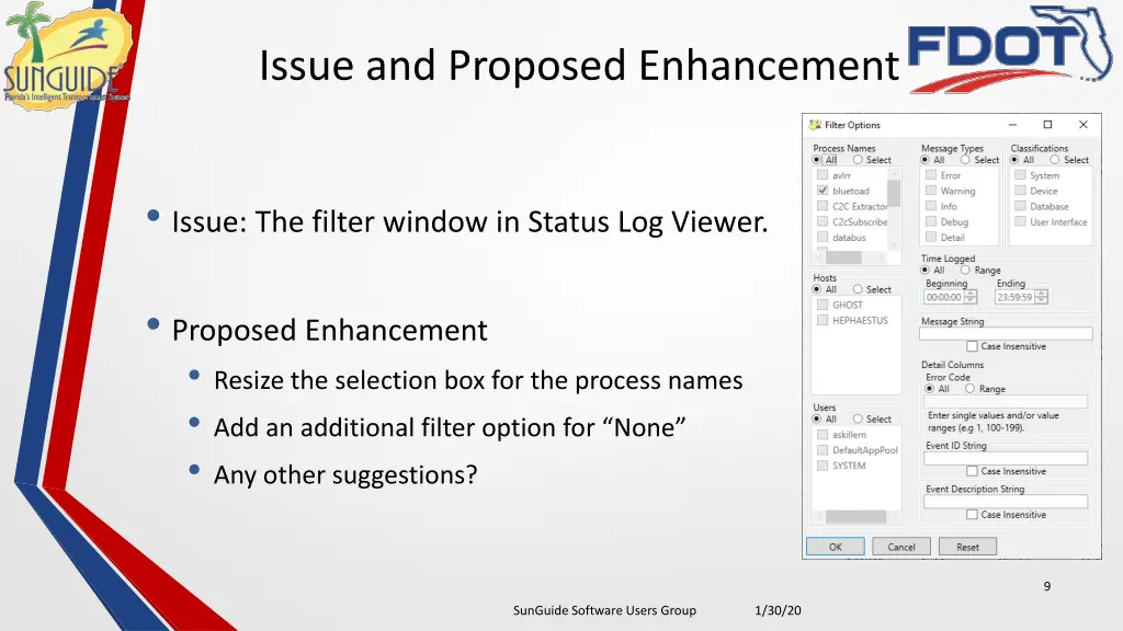 issue and proposed enhancement