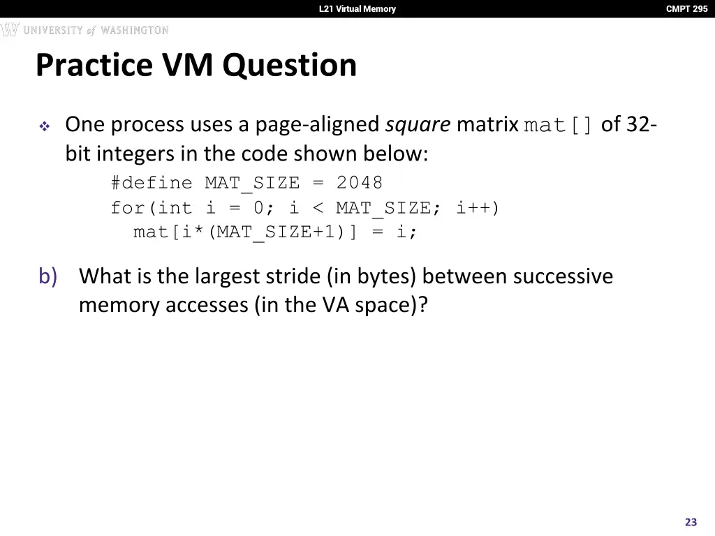 l21 virtual memory 22