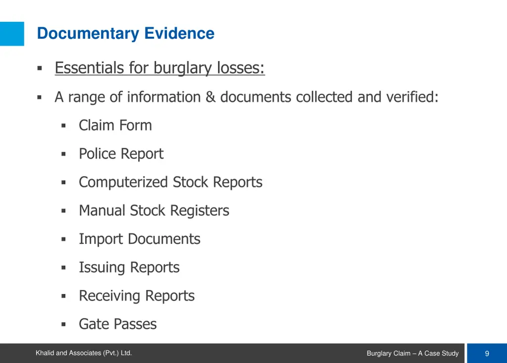 documentary evidence