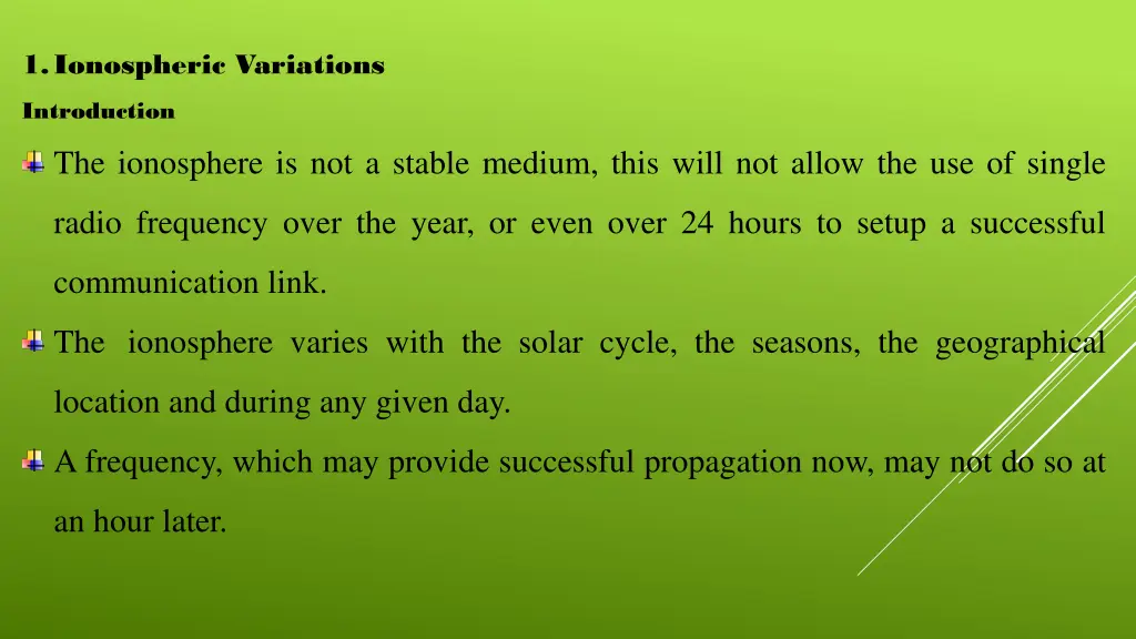 1 ionospheric variations