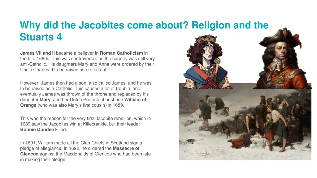 why did the jacobites come about religion 6