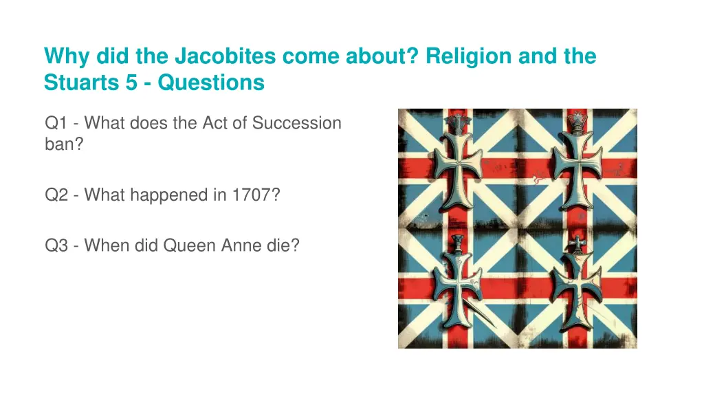 why did the jacobites come about religion 9