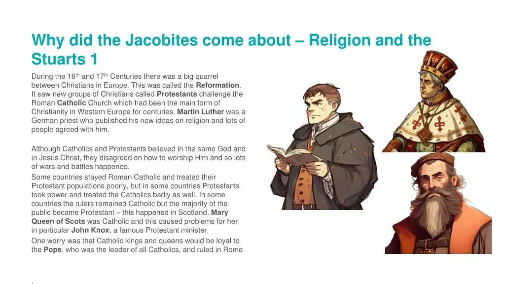 why did the jacobites come about religion