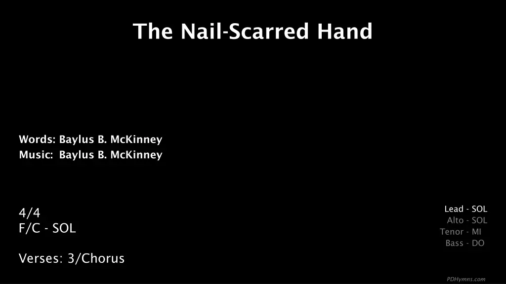 the nail scarred hand