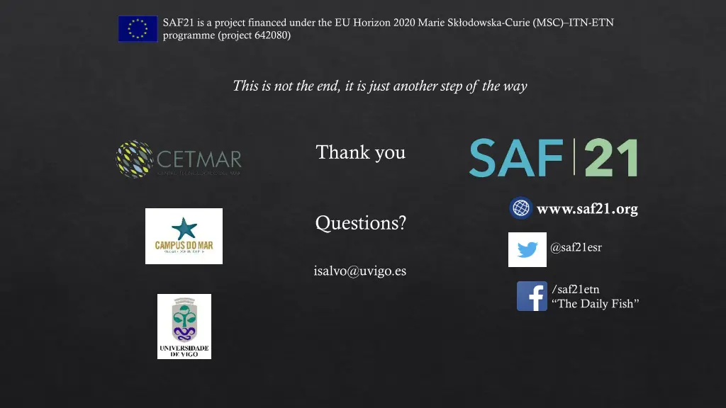 saf21 is a project financed under the eu horizon