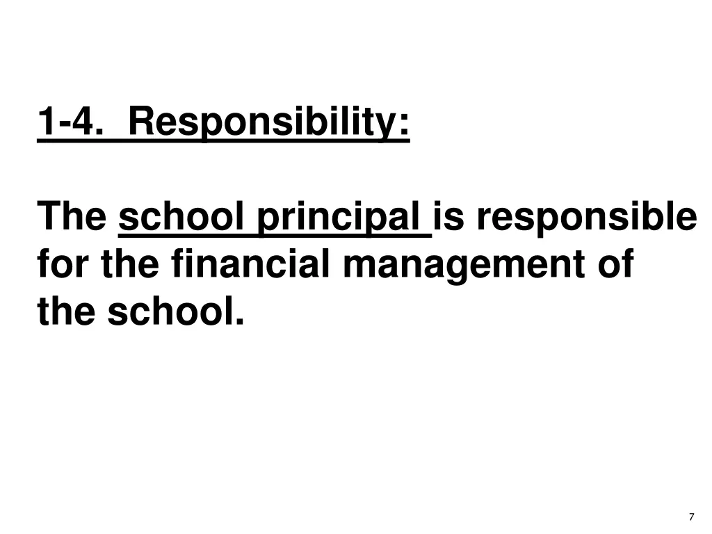 1 4 responsibility
