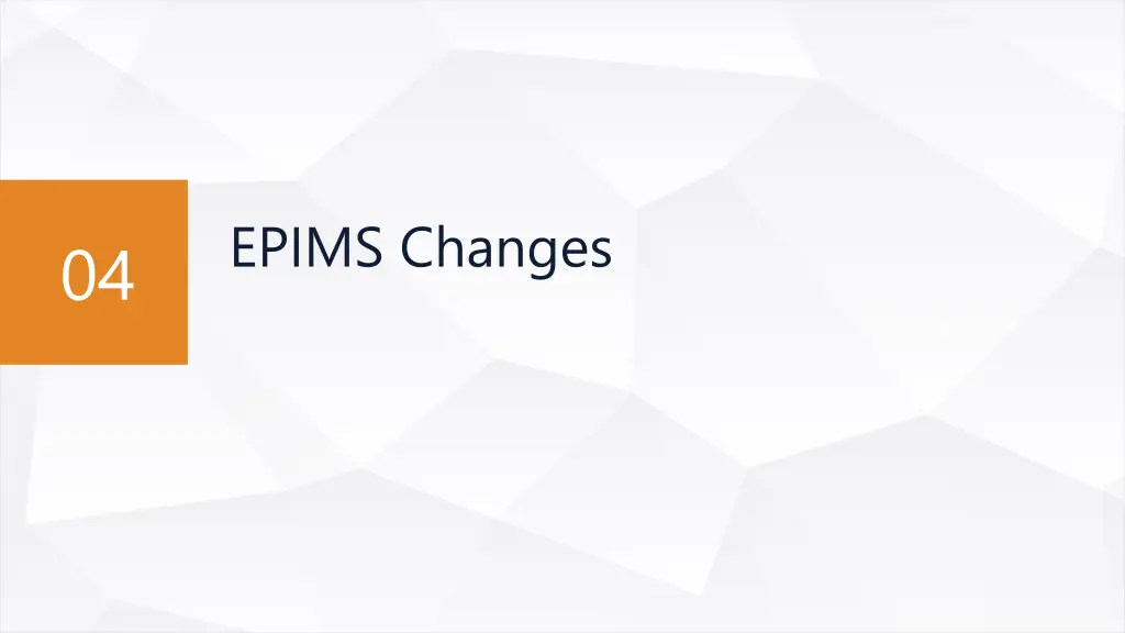 epims changes