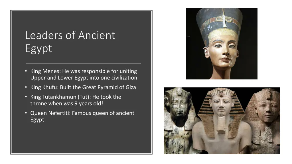 leaders of ancient egypt
