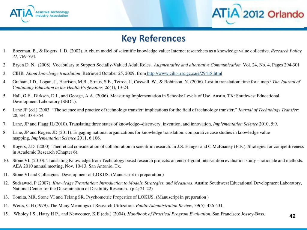 key references