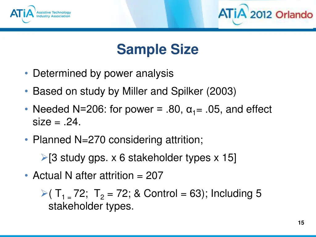 sample size