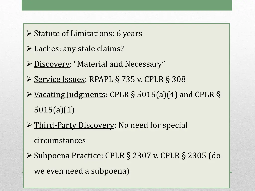 statute of limitations 6 years