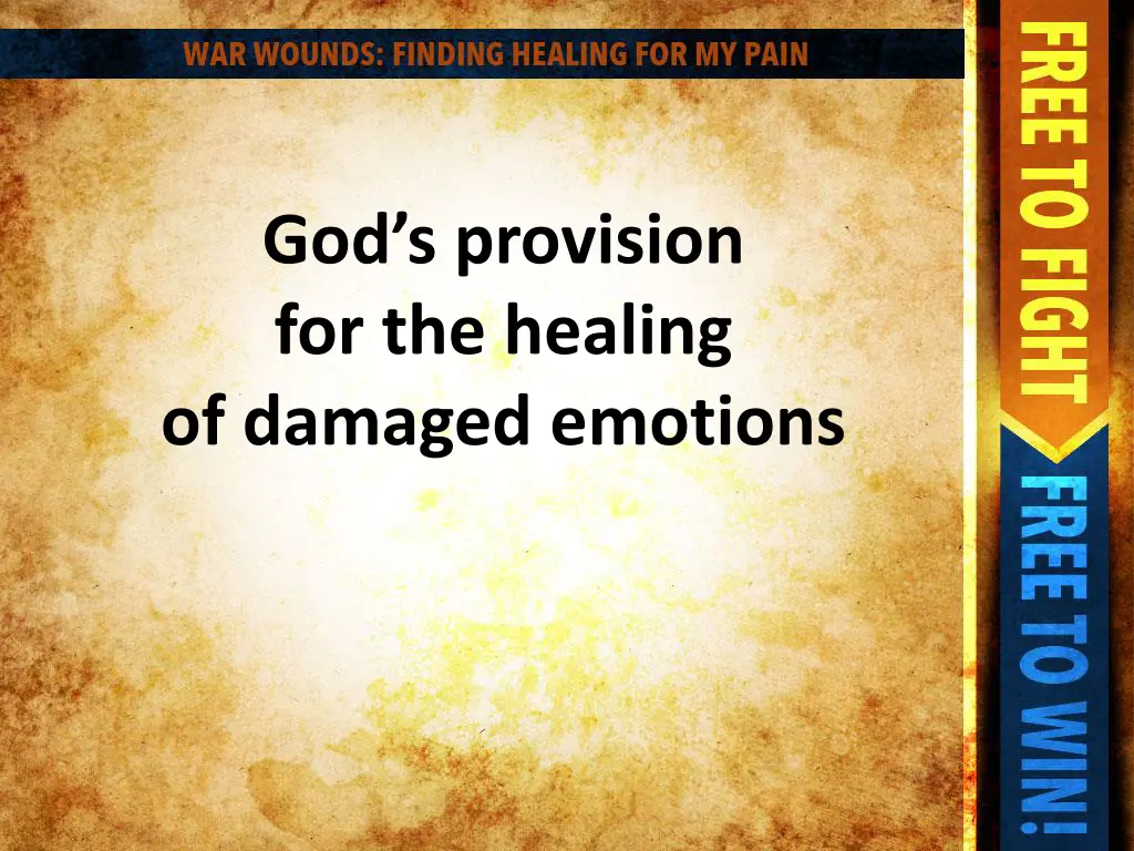god s provision for the healing of damaged