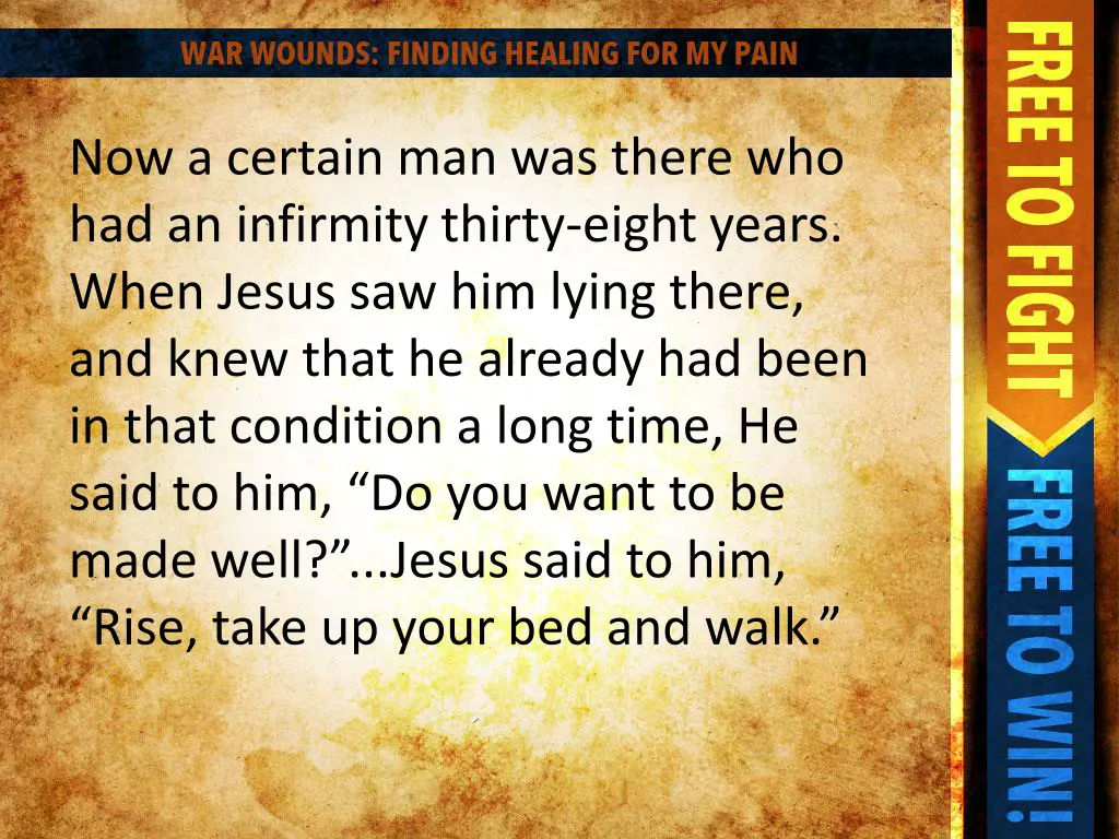 now a certain man was there who had an infirmity