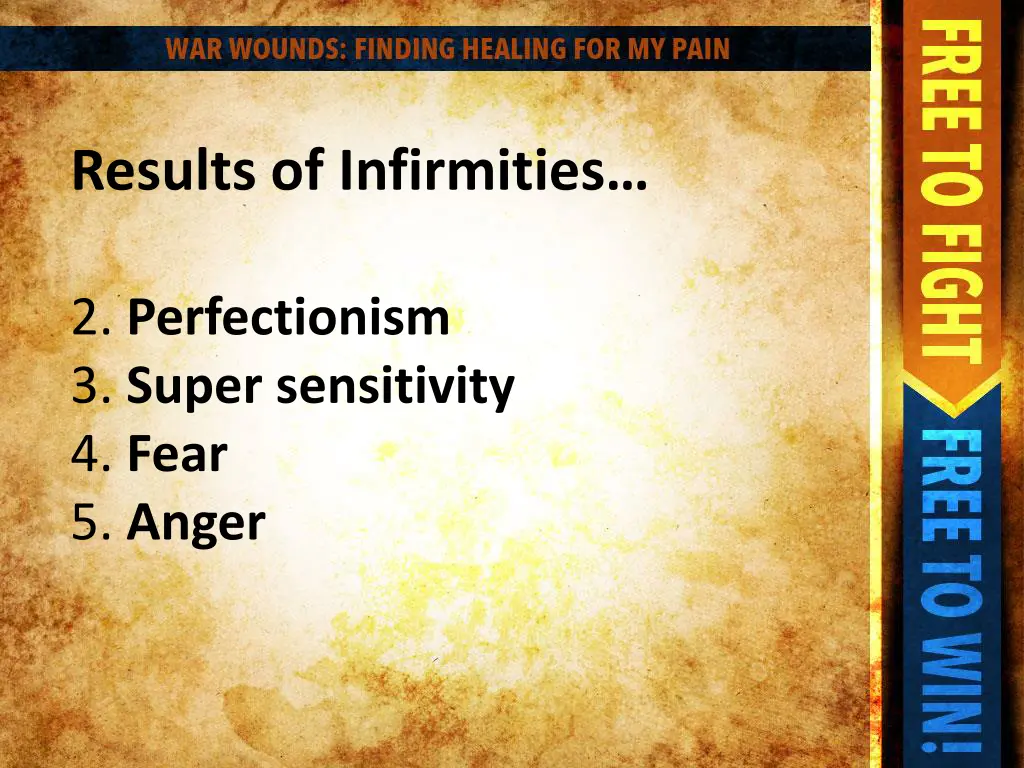 results of infirmities 1
