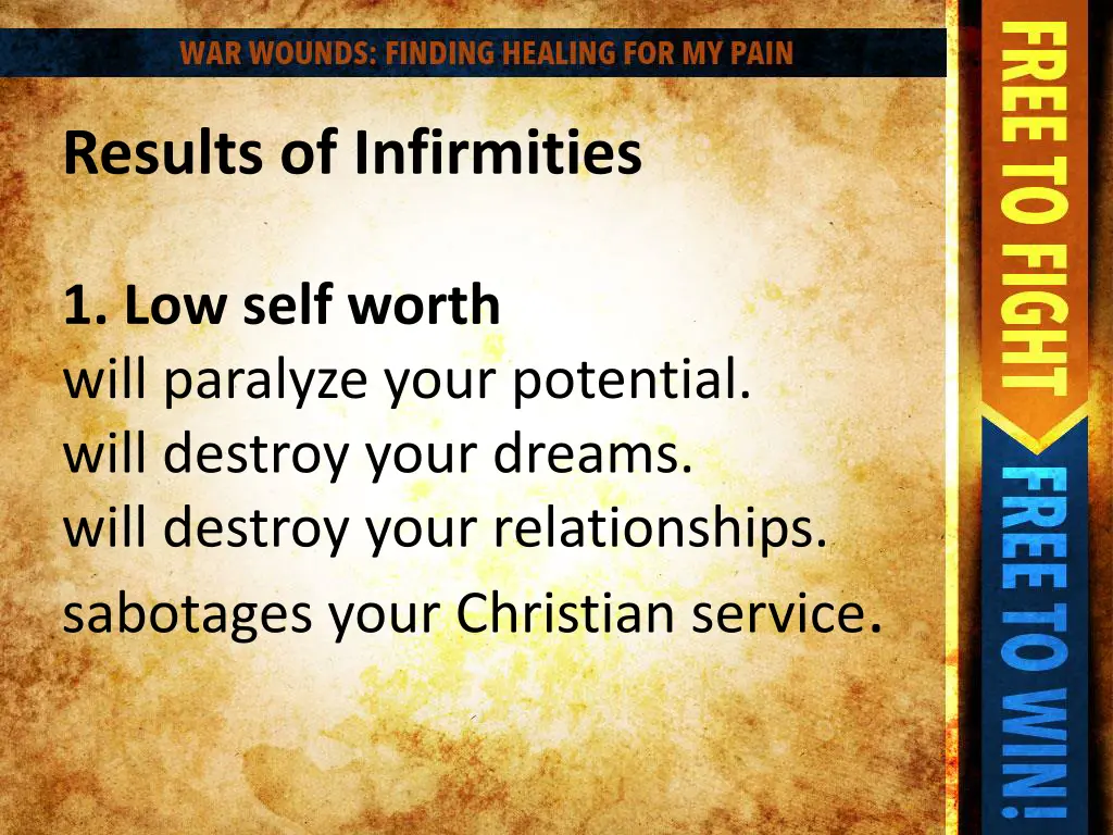 results of infirmities