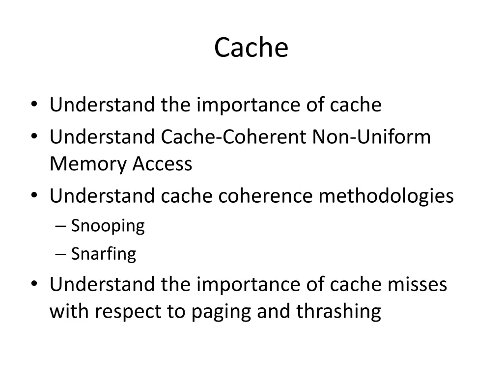 cache