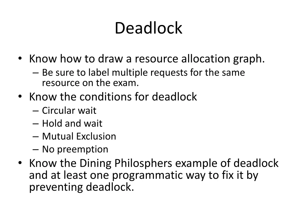 deadlock
