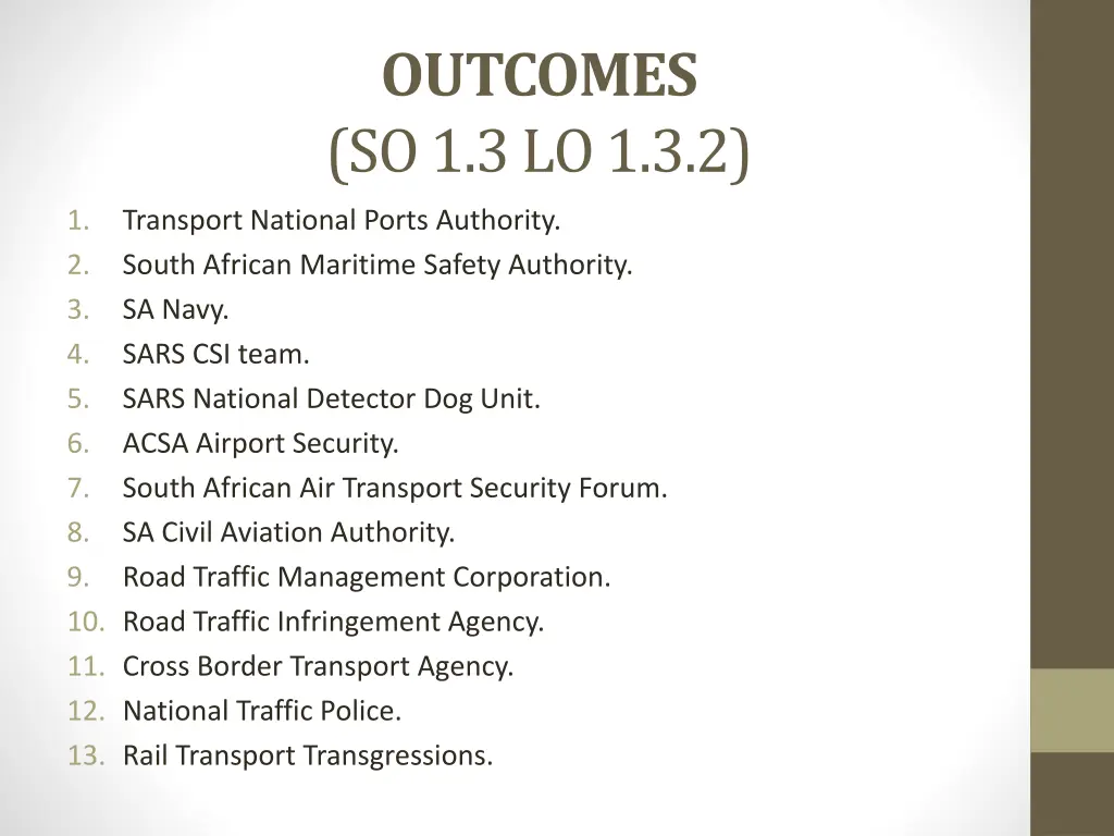 outcomes so 1 3 lo 1 3 2