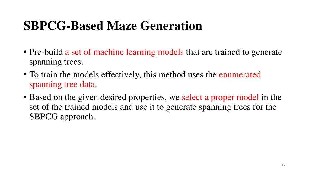 sbpcg based maze generation