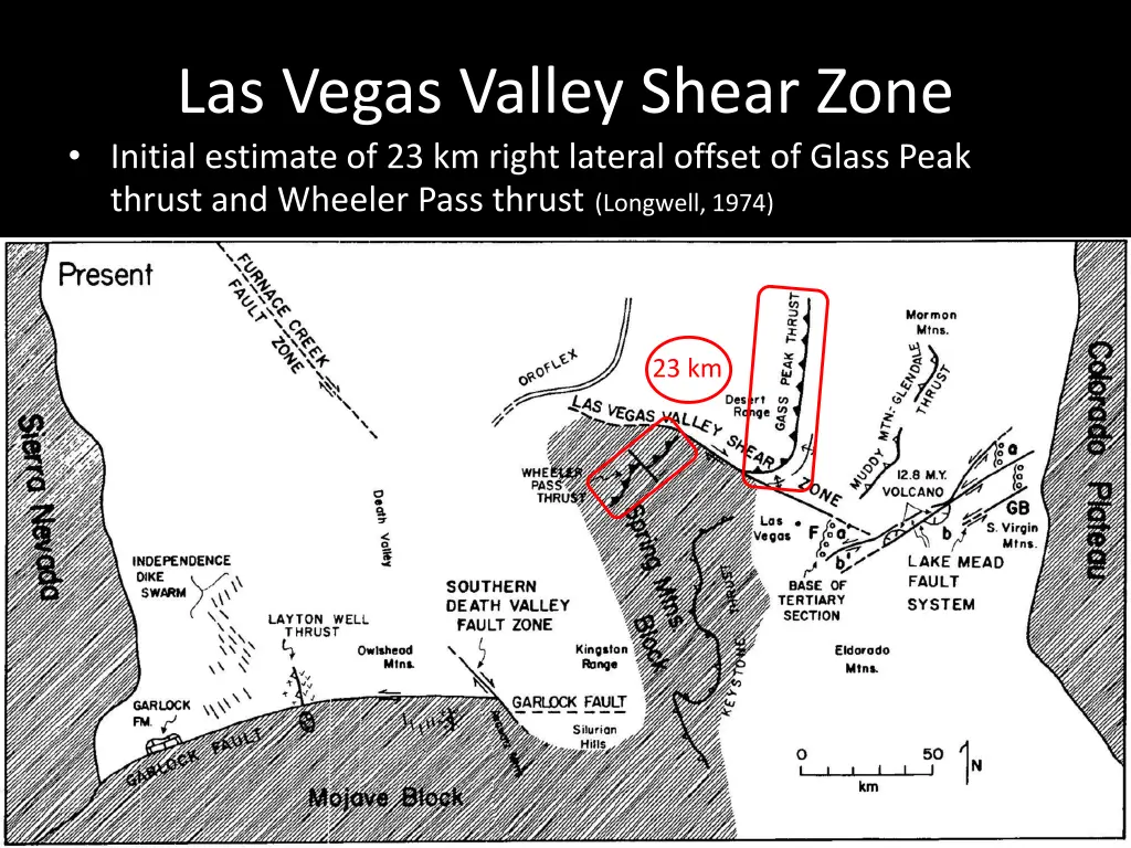 las vegas valley shear zone initial estimate