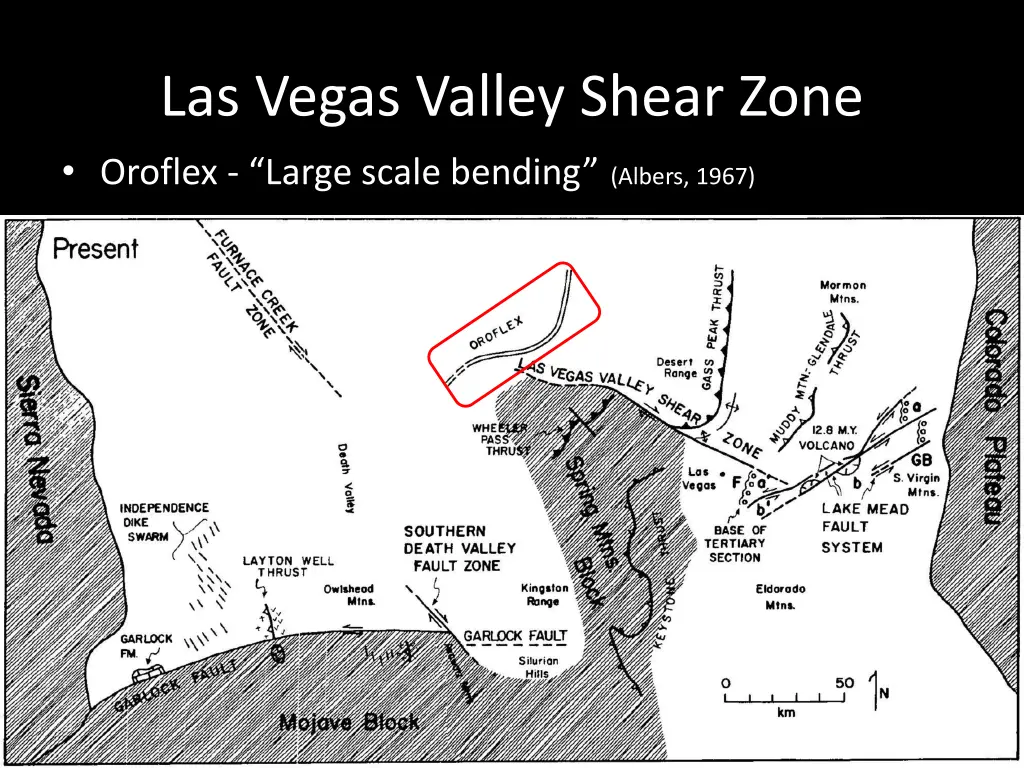 las vegas valley shear zone oroflex large scale