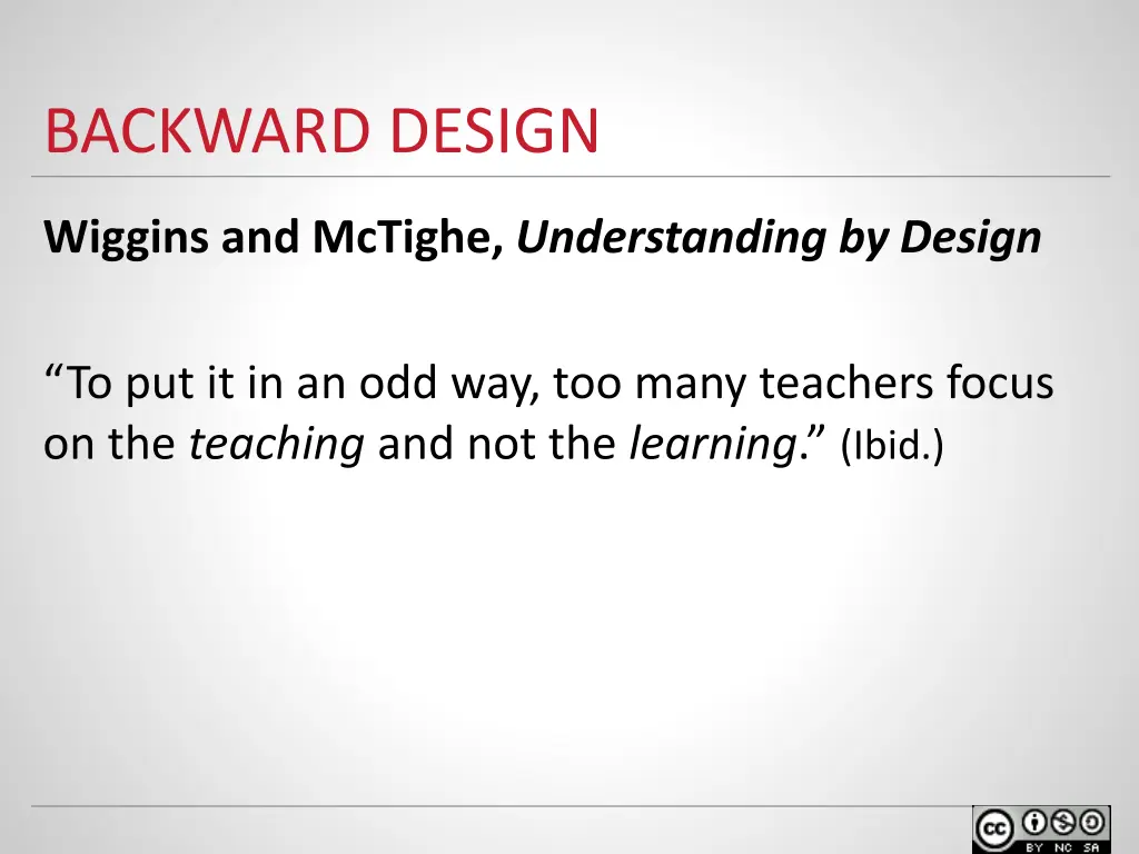 backward design 1