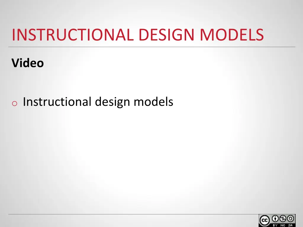 instructional design models 1