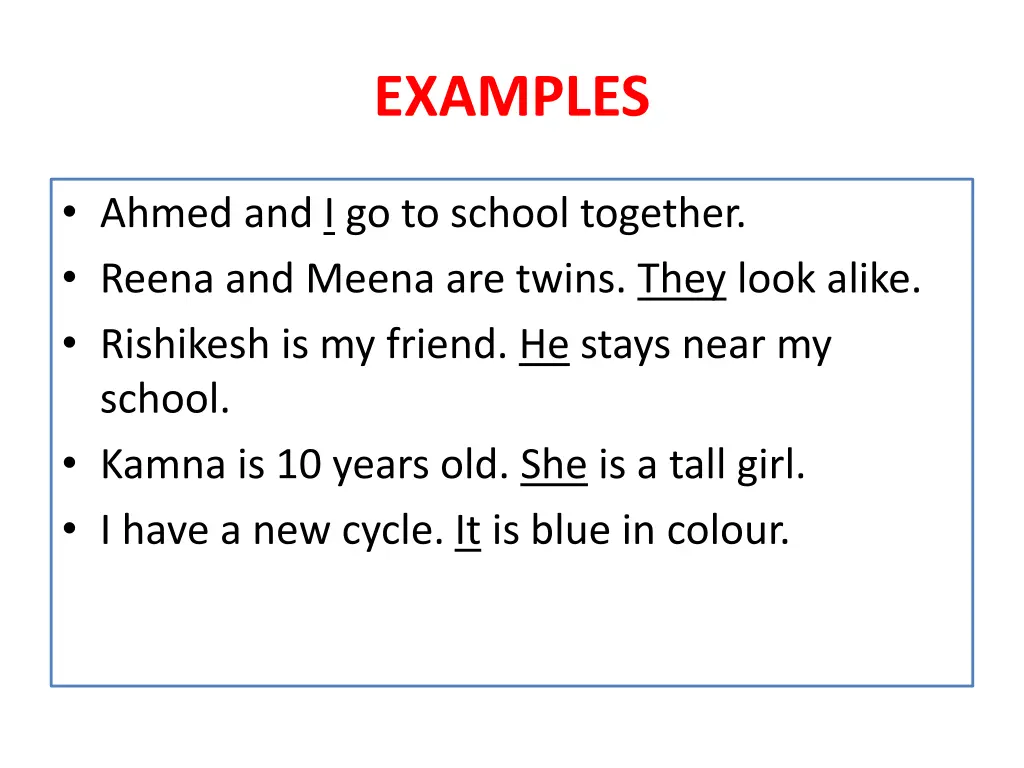 examples