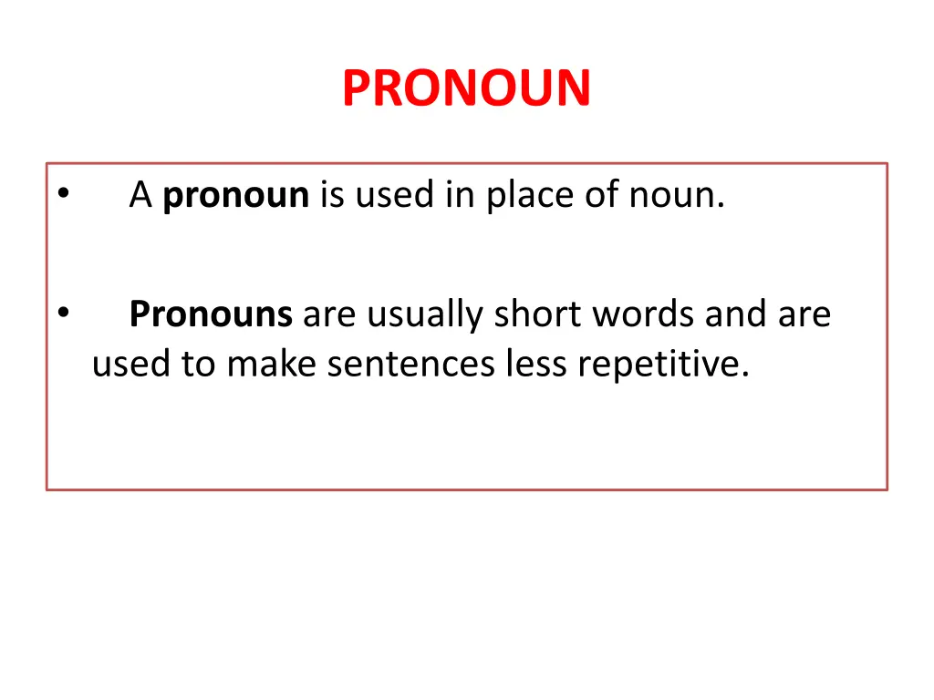 pronoun