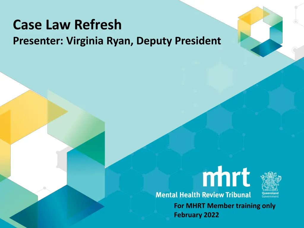 case law refresh presenter virginia ryan deputy