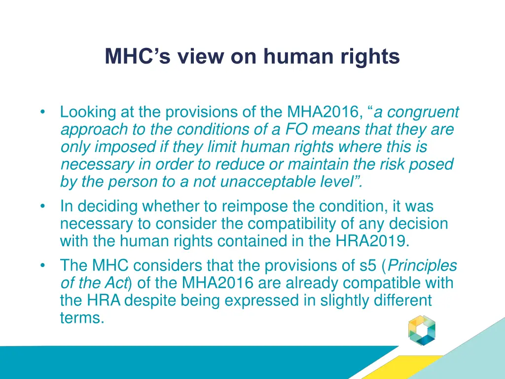 mhc s view on human rights