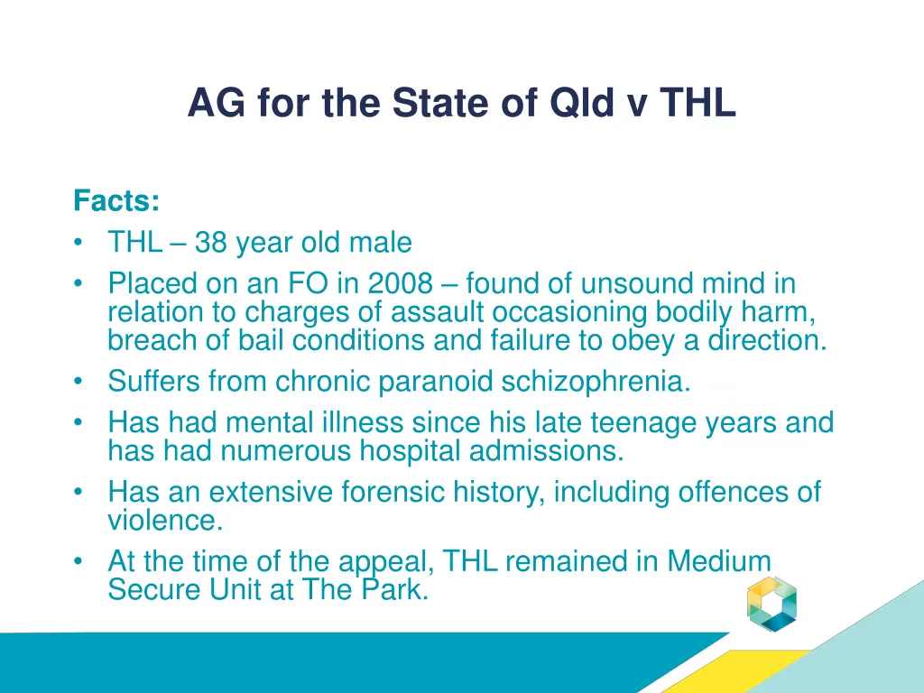 ag for the state of qld v thl 1