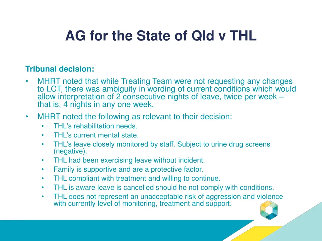 ag for the state of qld v thl 3