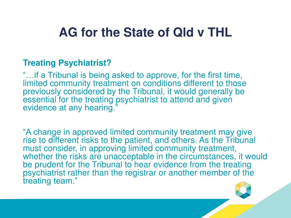 ag for the state of qld v thl 6