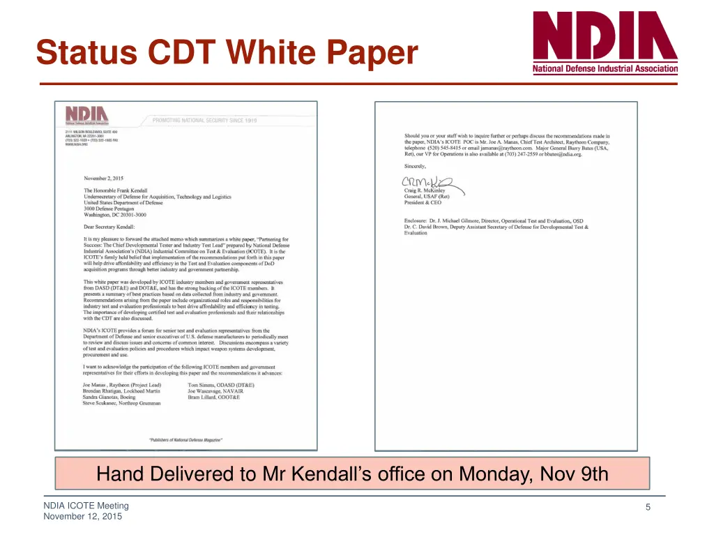 status cdt white paper