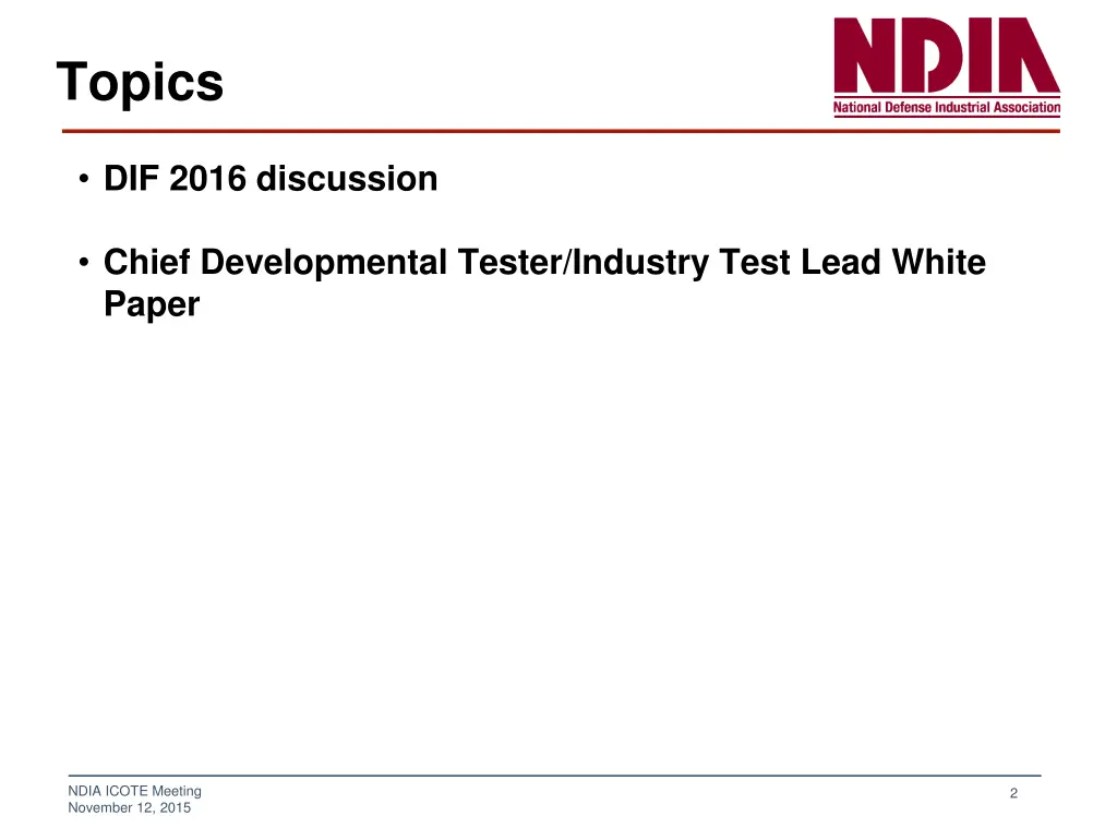 topics