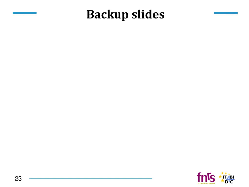 backup slides