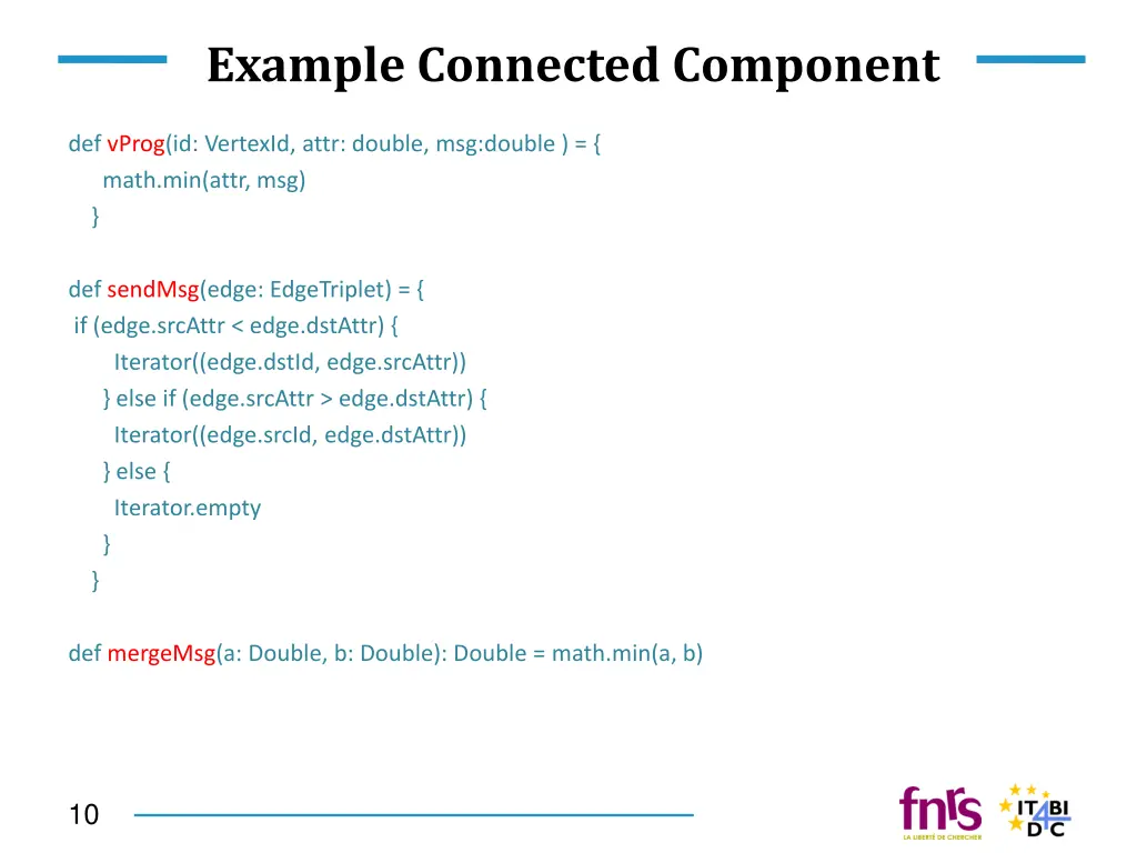example connected component
