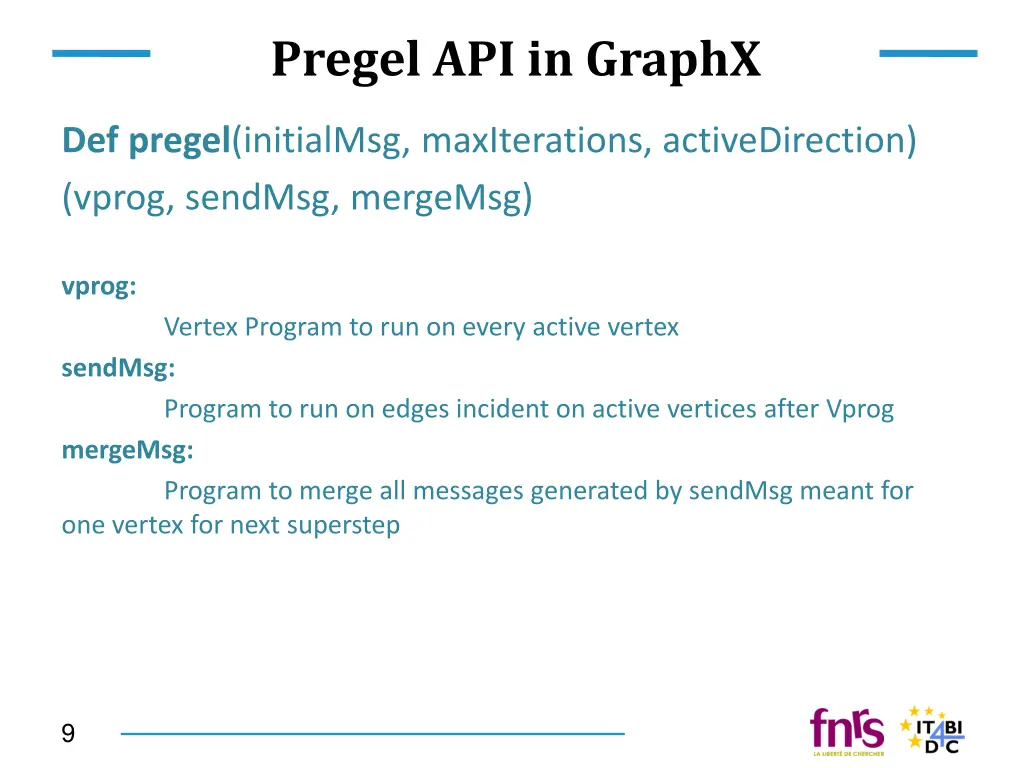 pregel api in graphx