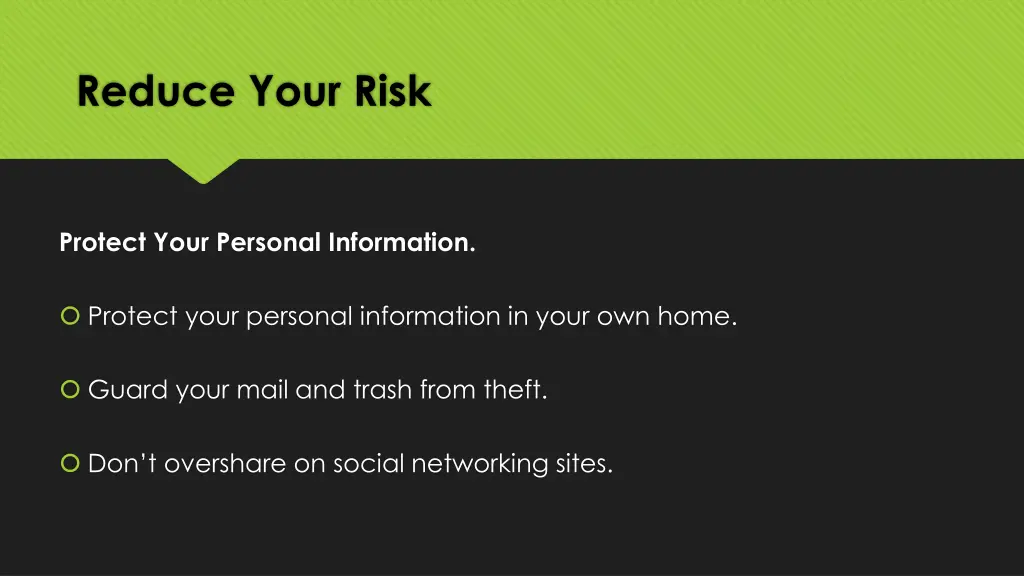 reduce your risk
