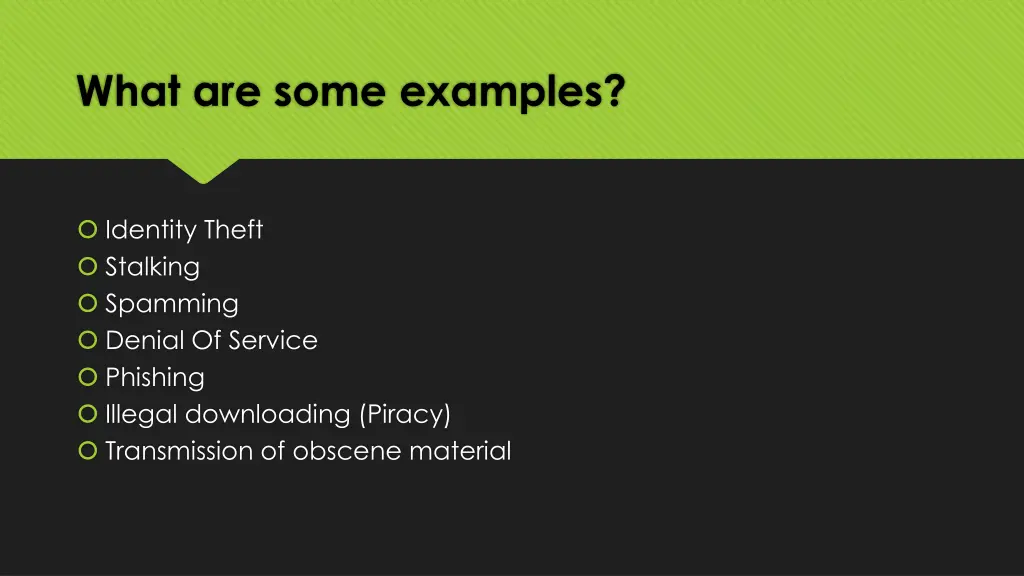 what are some examples