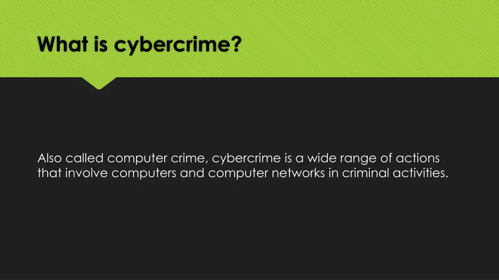what is cybercrime