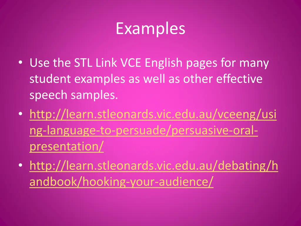 examples