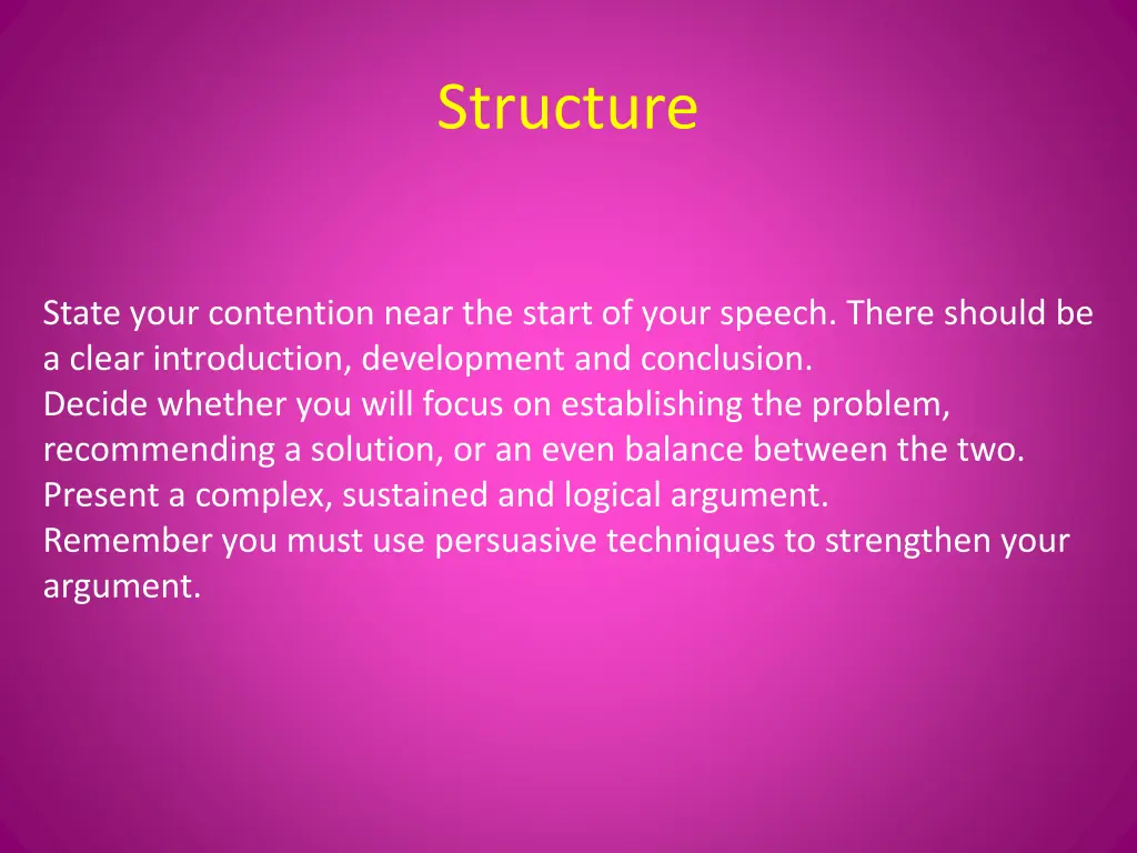 structure