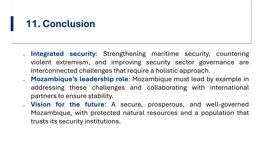 11 conclusion