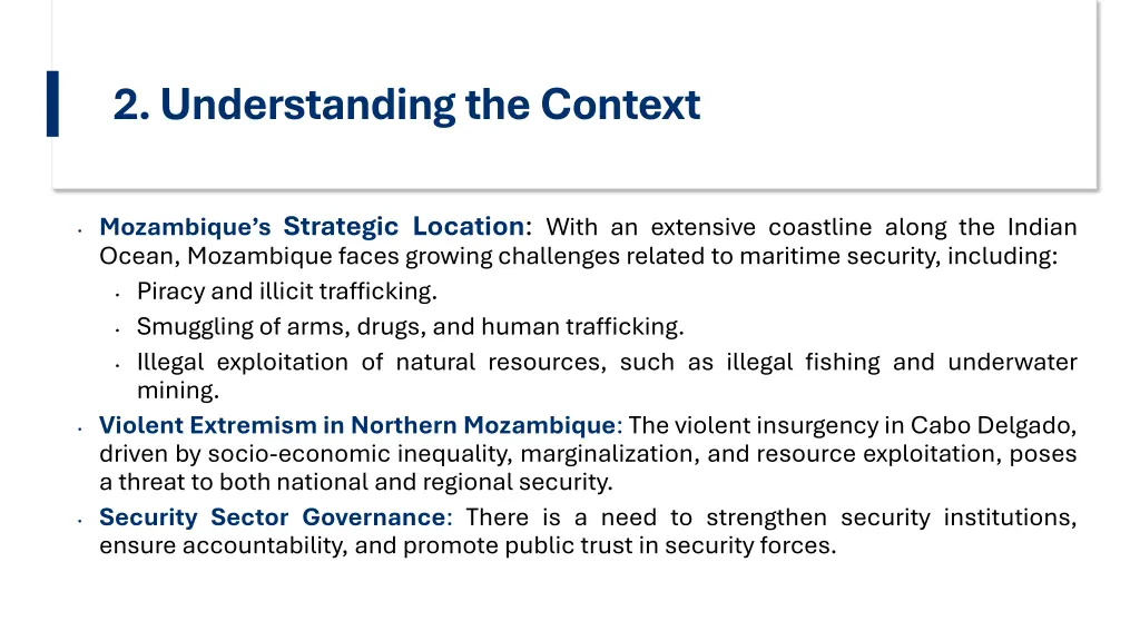2 understanding the context