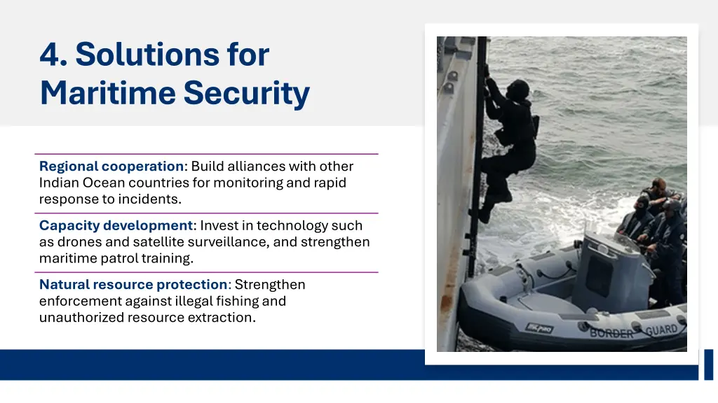 4 solutions for maritime security