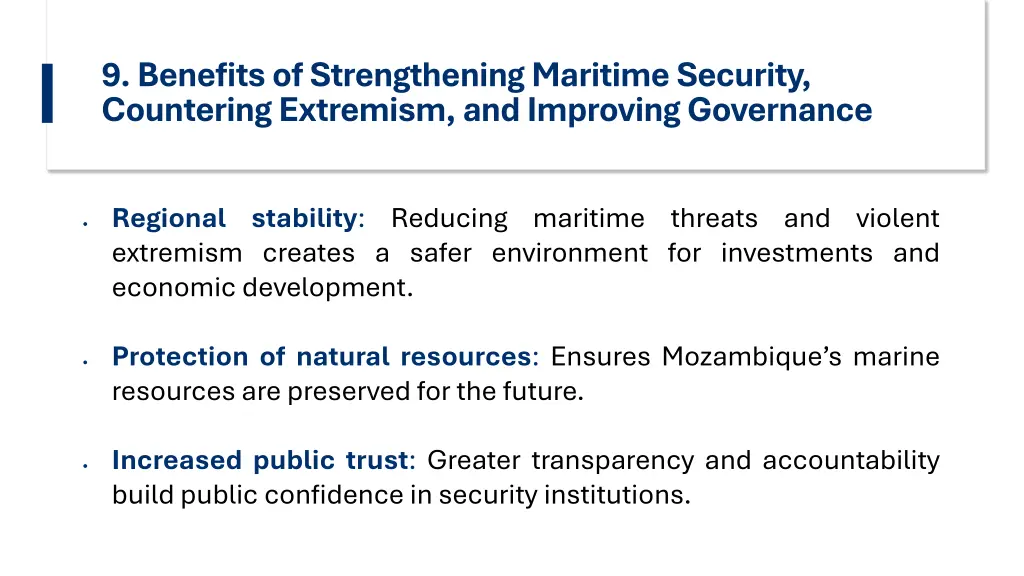 9 benefits of strengthening maritime security